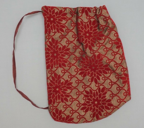 Decorative woven back for the staff of a Syriac Orthodox bishop.