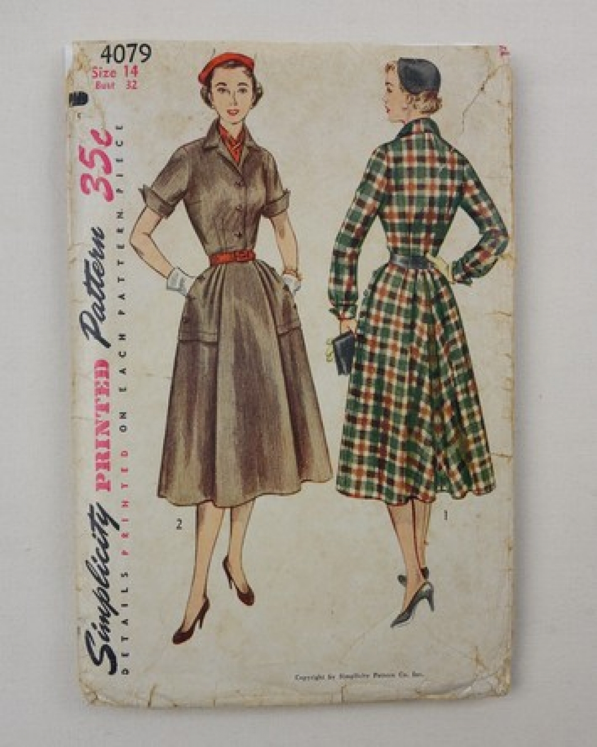 A pattern mentioned in the 'Simplicity Pattern Service for Sewing with Cotton Bags' 1953 (TRC 2017.4038).