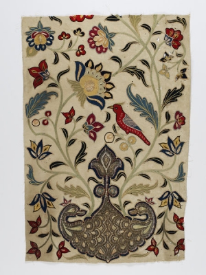 Qajar-period tent panel, Iran, decorated in the so-called Rasht style.