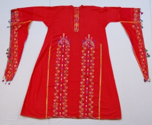 A women&rsquo;s dress from Quteife, Syria (mid-20th century.