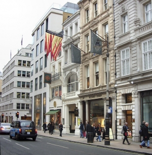 Premises of the Fine Art Society, New Bond Street, Mayfair, London