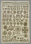 Sampler from Hindeloopen, Friesland, The Netherlands, dated 1701.