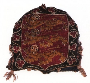 Royal seal bag for a seal of King Edward I.