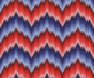 Example of a pattern for Florentine work