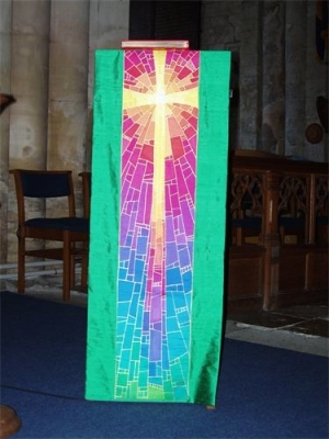 Modern example of a lectern fall. UK.