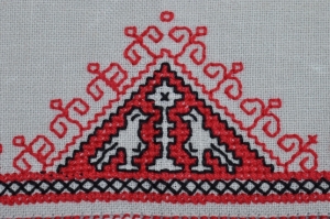 Modern piece of Assisi embroidery.