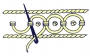 Schematic drawing of the guilloche stitch.