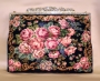A petit point bag.