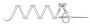 Schematic drawing of the chevron stitch.