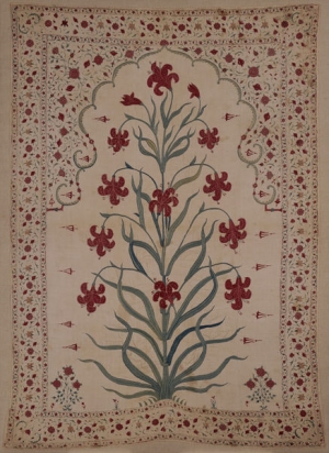 Mughal wall hanging, India, late 17th century.