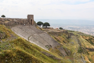 The theatre of ancient Pergamum in northwestern Turkey.