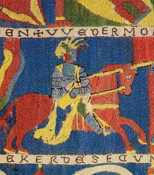 Example of embroidery with the Kloster stitch.