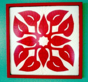 Modern example of an Hawaiian quilt