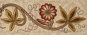 Fine example of Leek embroidery.