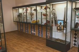 The interior of the World of Hat Museum, Riga