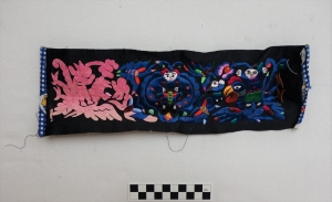 Half-finished embroidered panel for a Miao woman's jacket, China.