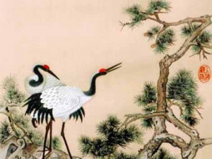 Example of Gu embroidery.