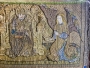 Detail of the Fishmongers' Pall, showing bishop and angel, c. AD 1500, England.