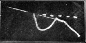 The half back stitch.