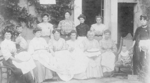 Embroiderers at Fontenoy-le-Chateau, c. 1908.
