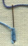 Drizzle stitch.
