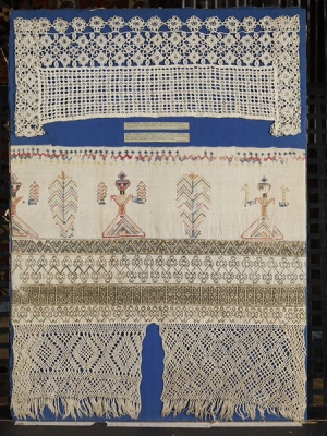 Hedebo type cap border, Denmark, c. 1800-1850.