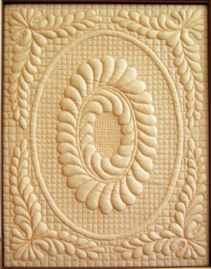 Example of Trapunto work.