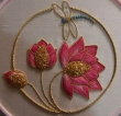Embroidery with cannetille, by 