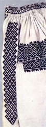 Example of Nyz' embroidery, Ukraine.