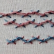 The raised chevron stitch.
