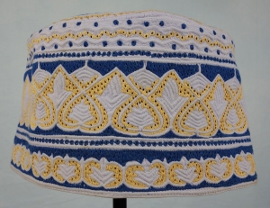 Embroidered man's cap from Oman, purchased in 1996.