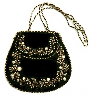 Fishscale reticule from around the 1830's.