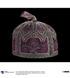 Dervish cap from Tabriz, Iran. Early 20th century or before.