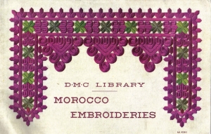 Cover of a DMC booklet on Moroccan embroidery, c. 1930's