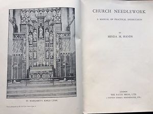 Title page of 'Church Needlework', by Hinda M. Hands, 1907.