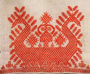 The Sun Chariot, a popular motif in northern Russian embroidery.