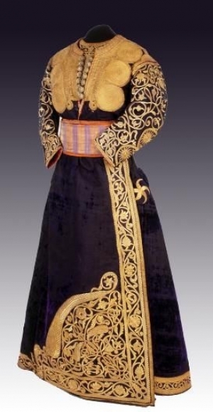 Gold thread embroidered garment from Tetouan, 19th century.