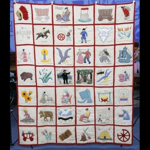 A Mormon album quilt, c. 1930's.