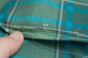 Blind heringbone stitch.