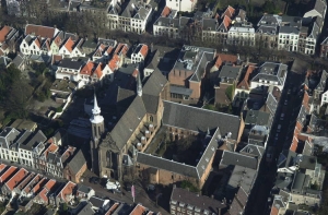 Bird's eye view of the Museum Catharijneconvent, Utrecht, The Netherlands