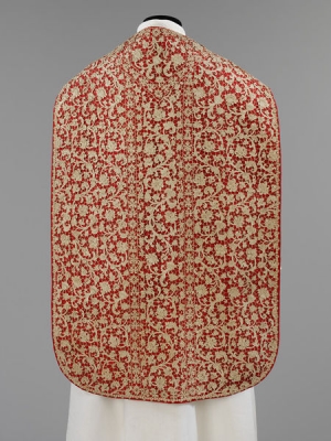 Italian chasubel of Venetian Raised Needle Lace, 17th century.