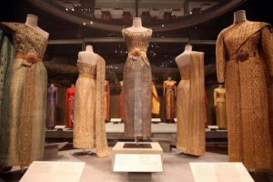 Display in the Queen Sirikit Museum of Textiles, Bangkok, Thailand.