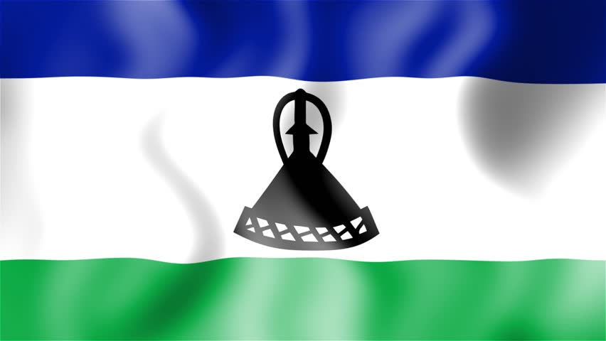 National flag of Lesotho, from 2006.