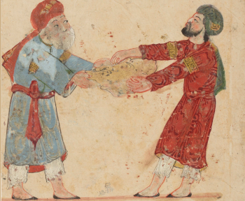 Cover page for the article 'Turbans and textiles. Mamluk Egyptian clothing', by Gillian Vogelsang-Eastwood. RAWI 11, 2021, pp. 54-59.