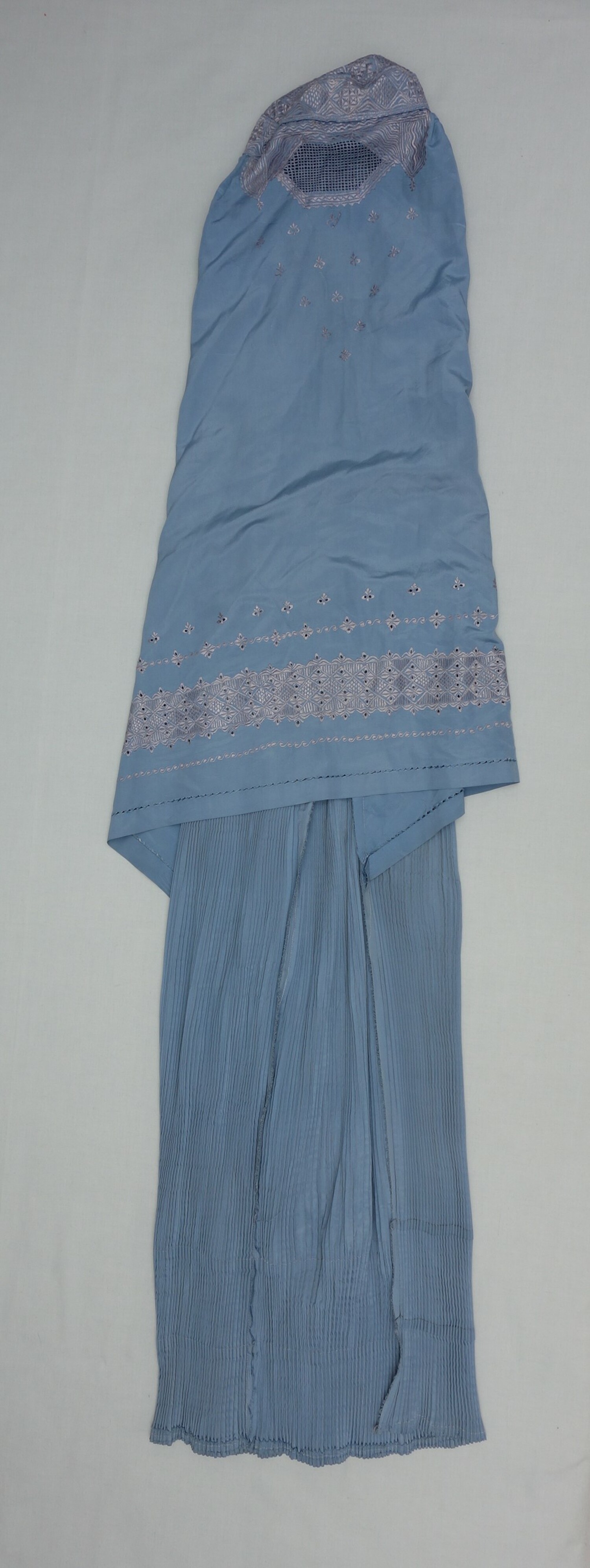Burqa/chadari from Afghanistan, 1990s (TRC 2008.0234).