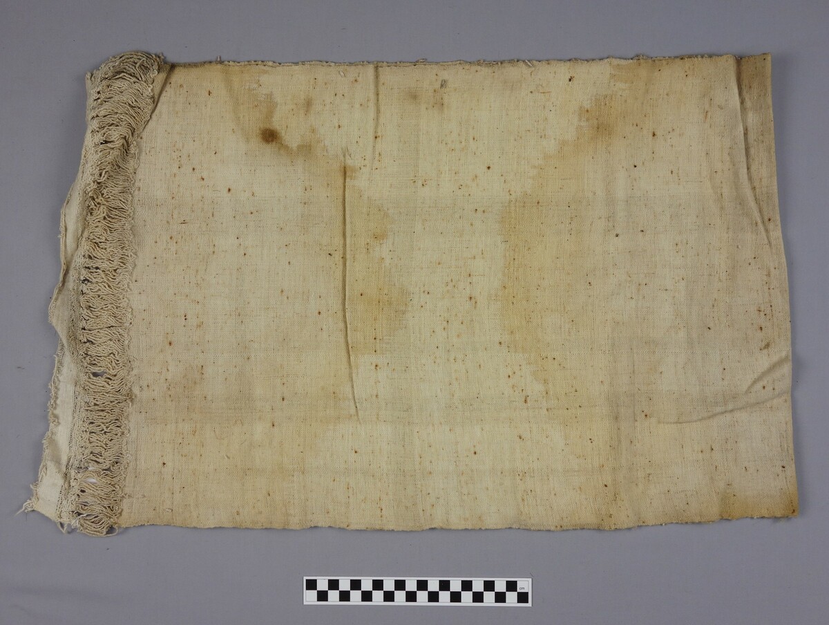 A piece of Dammur cloth from Sudan, 1920's. This type of cloth was widely used in the Arab slave trade (TRC 2016.0034).
