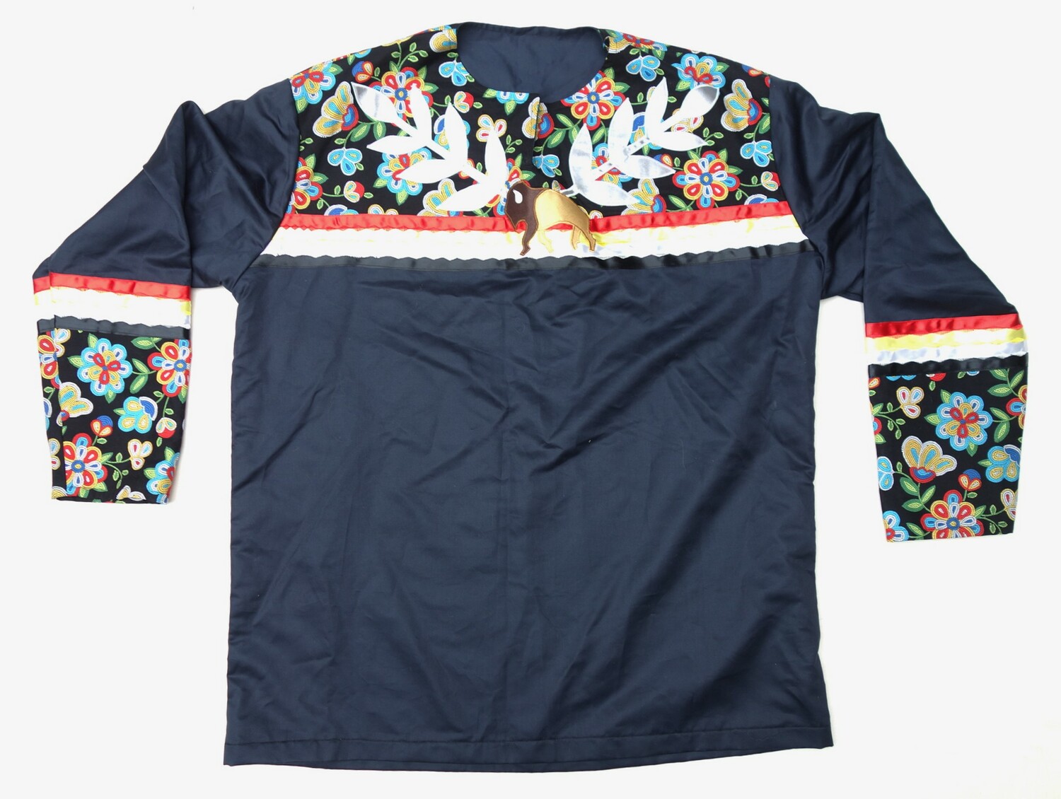 Native American, Ojibwe (Minnesota) shirt, 2019 (TRC 2019.1605).