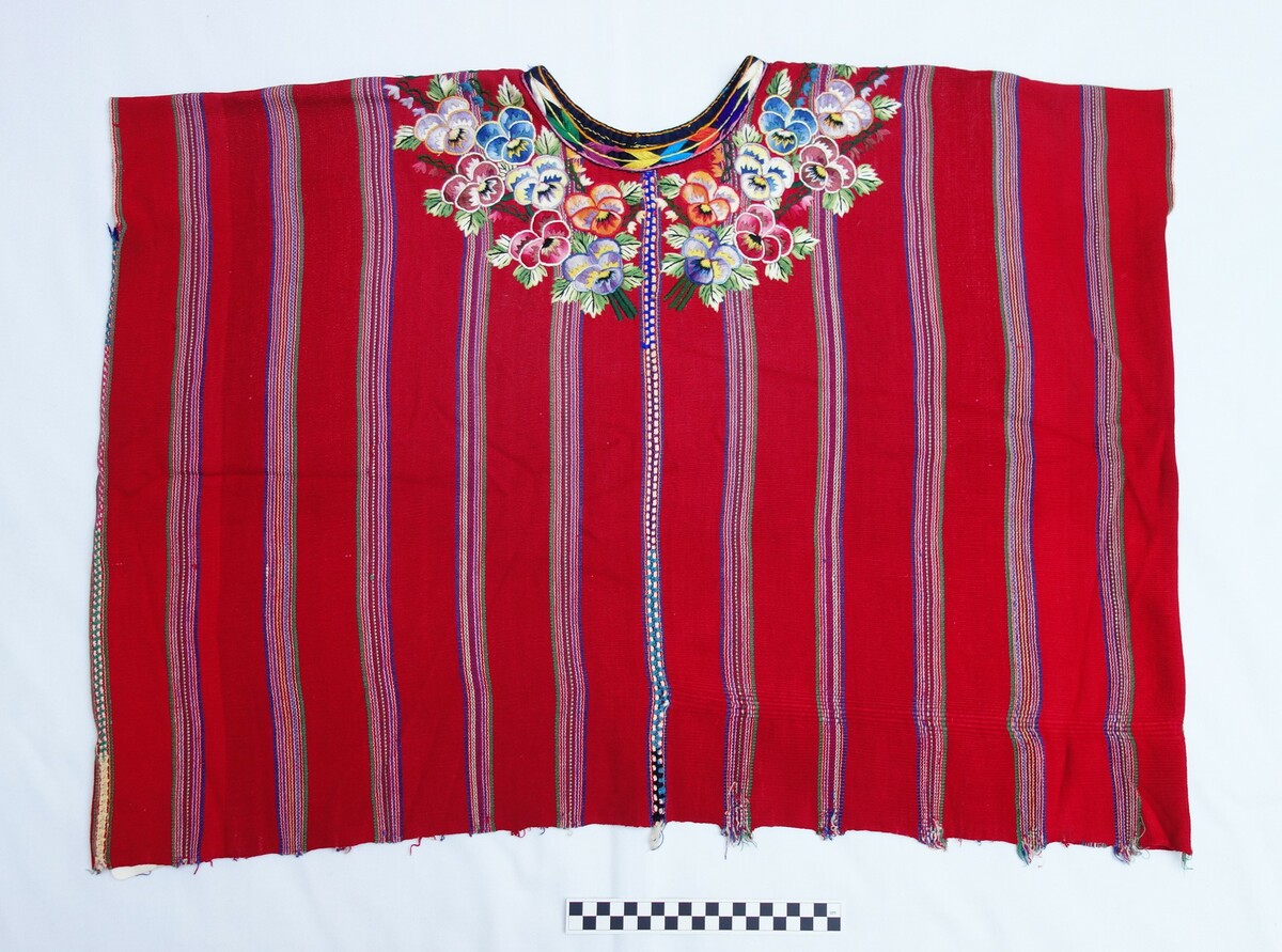 A Maya huipil from Patzicia, Guatemala, late 20th century (TRC 2019.1840).