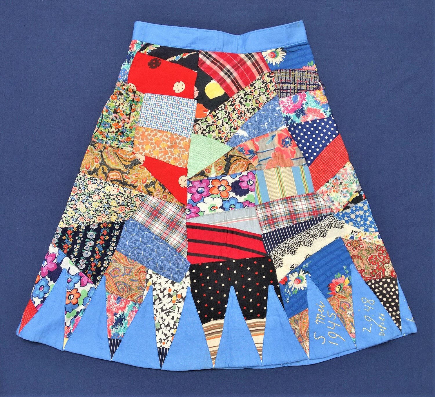 'Feestrok', still with its registration stamp, made and worn by Cornelia Sybrandina van Ingen Schenau-Kuiper (Texel 1898-1981). (TRC 2020.3753)