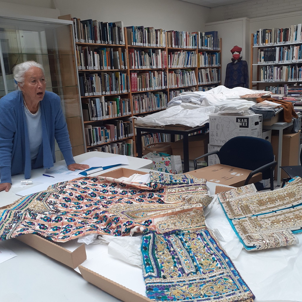 TRC workshop on 25th July: Middle Eastern embroidery. Photograph: Fatima Abbadi.